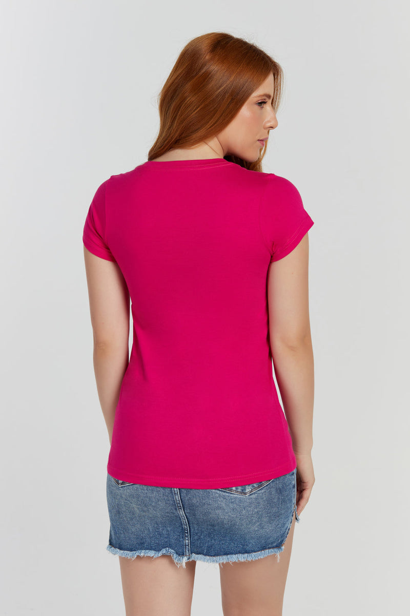 CAMISETA FEMININA EM ALGODÃO
