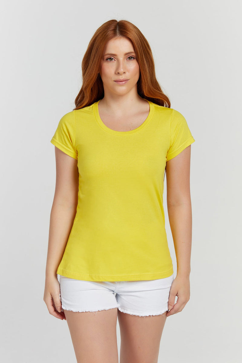 CAMISETA FEMININA EM ALGODÃO