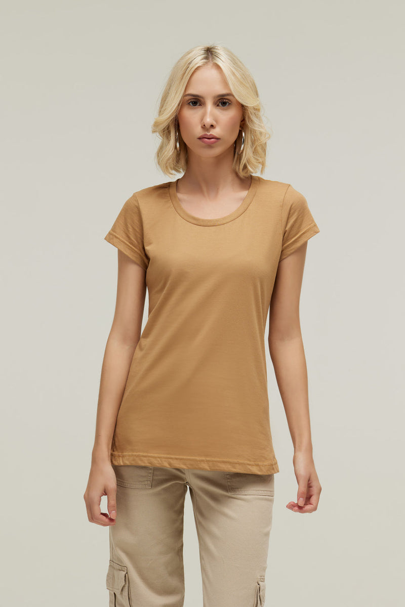 CAMISETA FEMININA EM ALGODÃO
