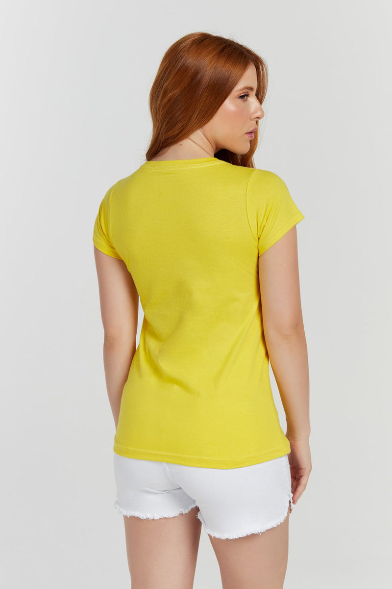 CAMISETA FEMININA EM ALGODÃO
