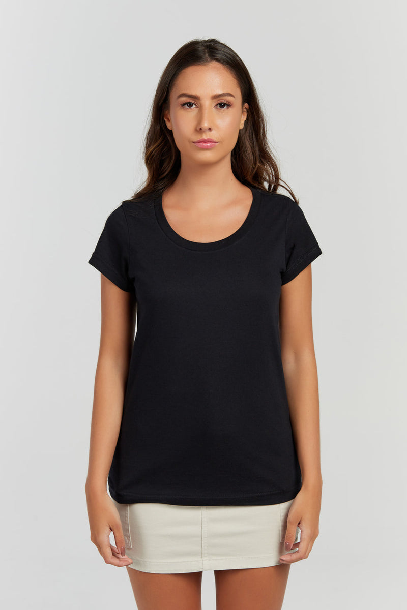 CAMISETA FEMININA EM ALGODÃO