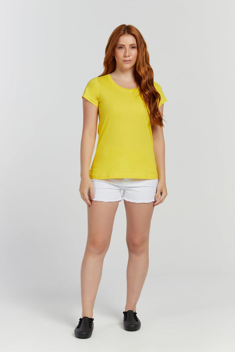 CAMISETA FEMININA EM ALGODÃO